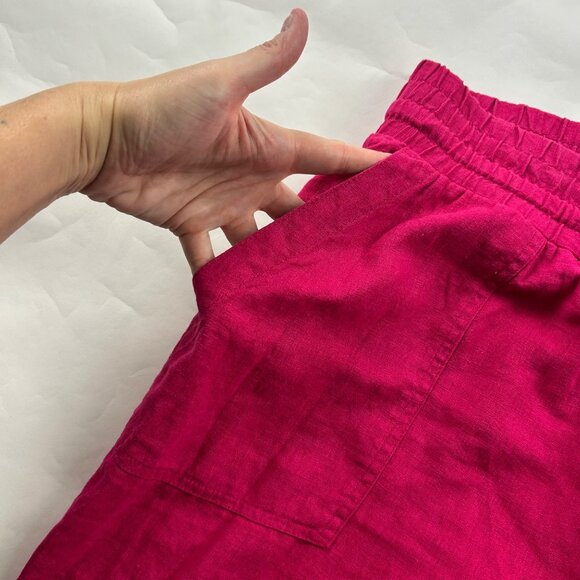 A New Day Hot Pink Linen Blend Jogger Pant XXL - Picture 3 of 7